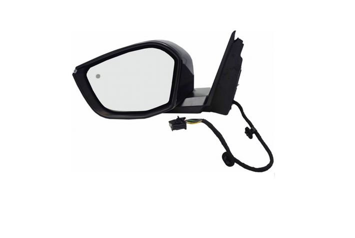 Oglinda usa exterioara OPEL ASTRA L, 11.2021-; PEUGEOT 308, 03.2021-; PEUGEOT 408, 06.2022-, stanga, View Max, reglare electrica; grunduit; cu incalzire; sticla convexa; crom; pliabila electric; 18 gauri/ 10 pini; cu LED indicator LED; lampa perimetru,