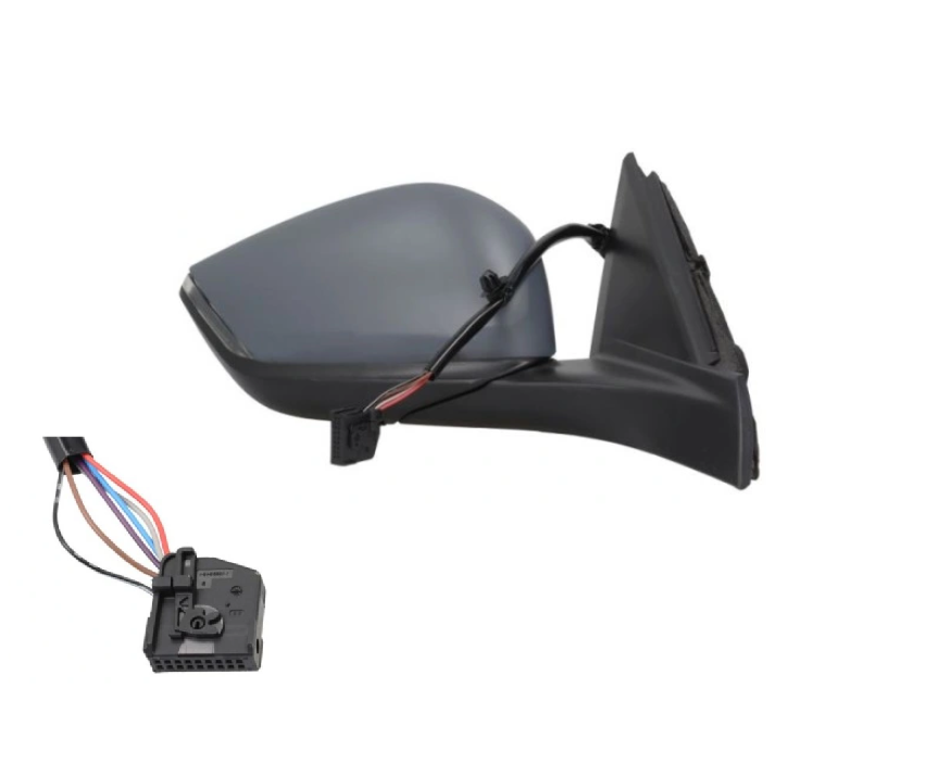 Oglinda usa exterioara OPEL ASTRA L, 11.2021-; PEUGEOT 308, 03.2021-, partea dreapta, View Max, reglare electrica; grunduit; cu incalzire; sticla convexa; sticla crom; senzor de temperatura; 18 gauri / 8 pini; cu LED indicator,