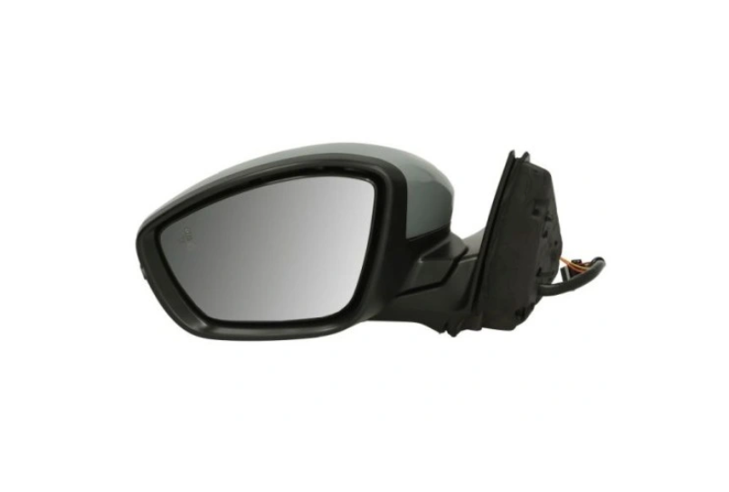 Oglinda usa exterioara PEUGEOT 2008/e-2008, 11.2019-01.2024, partea stanga, View Max, reglare electrica; grunduit; sticla convexa; sticla crom; pliabila electric; 10 gauri / 10 pini; cu LED indicator; cu functie asistenta laterala,