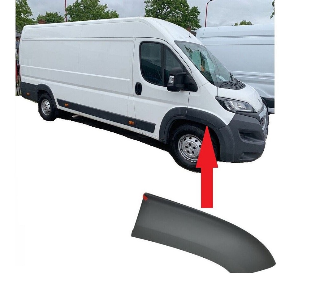 Bandou aripa fata CITROEN JUMPER, 06.2014-; FIAT DUCATO, 06.2014-; PEUGEOT BOXER, 06.2014-, partea dreapta, gri inchis,