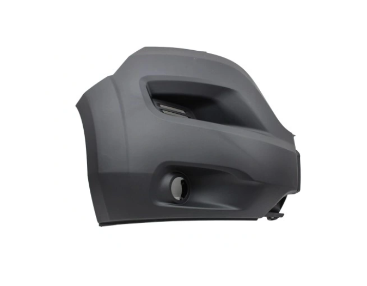 Flasc bara fata CITROEN JUMPER, 2017-; FIAT DUCATO, 2017-; PEUGEOT BOXER, 2017-, partea dreapta, fara suport montare lampa ceata, cu capace gauri lampa ceata; negru, texturat; fara gauri lampa ceata; versiune scurta, versiune scurta,