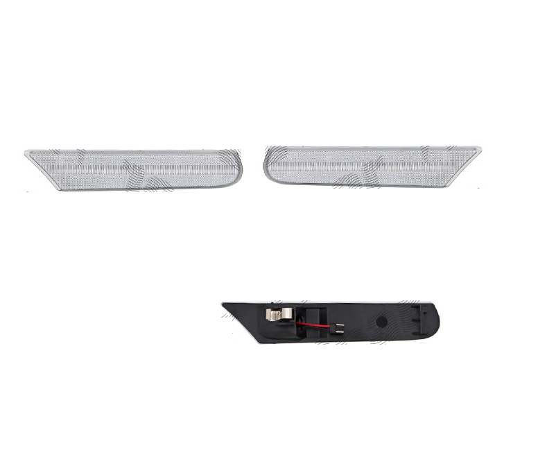 Set lampa semnalizare laterala PORSCHE 911 (996), 10.1997-08.2005; BOXSTER (986), 09.1996-11.2004, dynamic indicator; LED; transparent; TUNING,