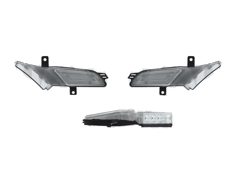 Set lampa semnalizare laterala PORSCHE CAYENNE (955/9PA), 2007-03.2010, cu parking light; LED; transparent; TUNING,