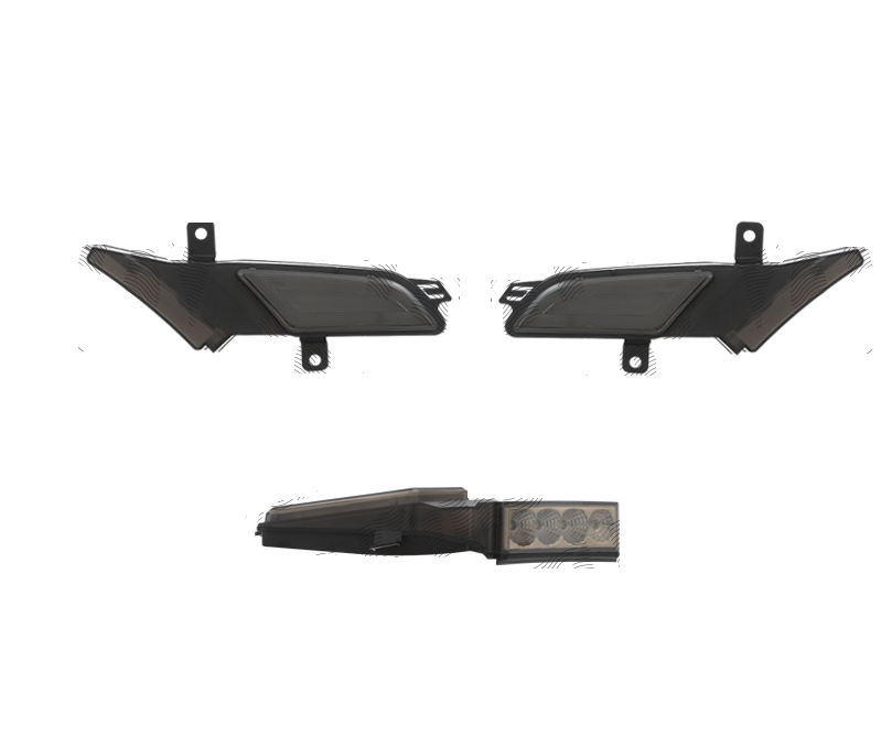 Set lampa semnalizare laterala PORSCHE CAYENNE (955/9PA), 2007-03.2010, cu parking light; LED; fumuriu; TUNING,