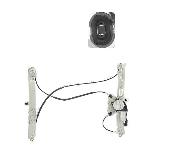 Macara geam usa fata cu motoras RENAULT MEGANE II (M), 11.2002-10.2008, model cu 3 usi, fara functie confort, partea dreapta, fara functie comfort,