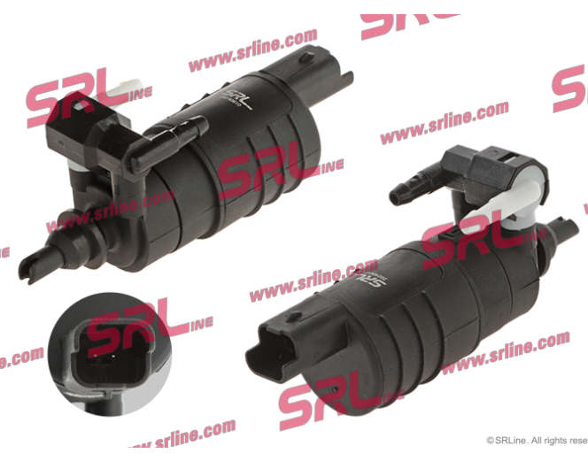 Pompa spalator fata+spate RENAULT Clio 2 1998-2012; Espace 1996-2003; Kangoo 1998-2008, Laguna 1993-2001, Megane 1995-2002, Scenic 1999-2003, Thalia Twingo 1993-2006, Nissan Almera 2000-2007, SRLine, Pompa duala,