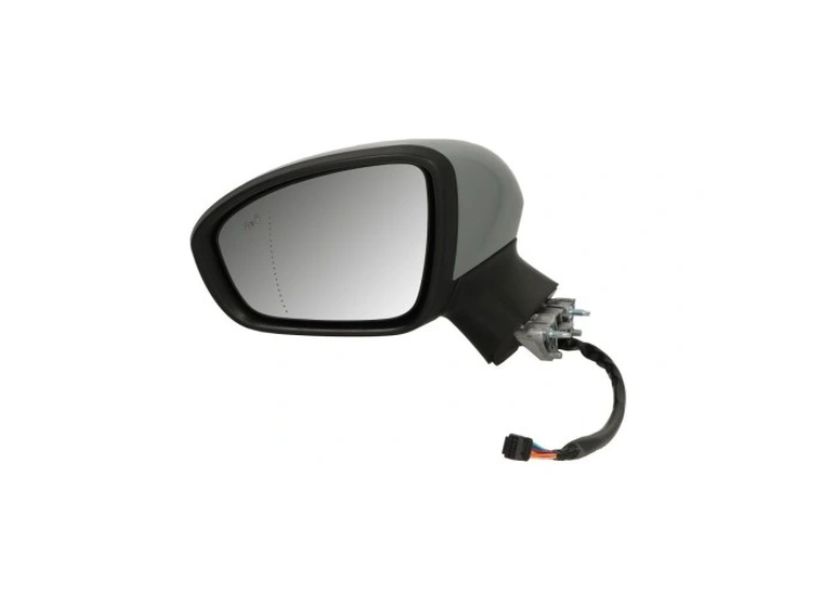 Oglinda usa exterioara MITSUBISHI COLT, 10.2023-, partea stanga, View Max, reglare electrica; carcasa grunduita; cu incalzire; sticla asferica; sticla crom; pliabila electric; 12 gauri / 10 pini; cu semnalizare; cu functie asistenta laterala,