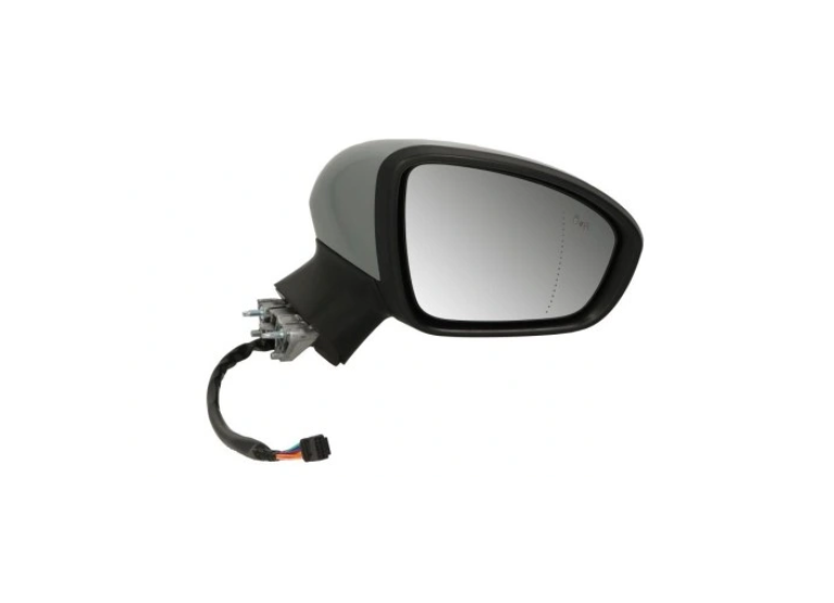 Oglinda usa exterioara MITSUBISHI COLT, dreapta, View Max, reglare electrica; carcasa grunduita; cu incalzire; sticla convexa; sticla crom; senzor de temperatura; pliabila electric; 12 gauri / 12 pini; cu semnalizare; cu functie asistenta laterala,