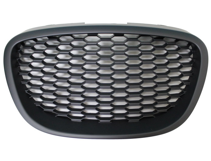 Grila masca fata fata SEAT LEON (1P1), 06.2005-2009, negru; plasa tip fagure; TUNING,