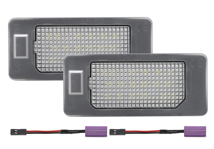 Set 2 buc lampa numar SEAT ALHAMBRA (7N), 06.2010-2017; ATECA (KH7), 07.2016-2020; IBIZA (6J), 04.2008-201, partea stanga, LED; TUNING,