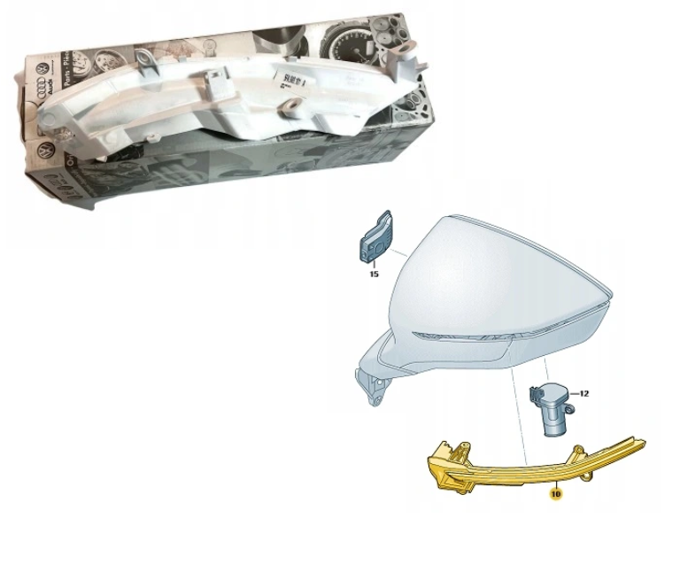 Lampa semnalizare oglinda CUPRA FORMENTOR, 07.2020-06.2024, partea stanga, original, LED,