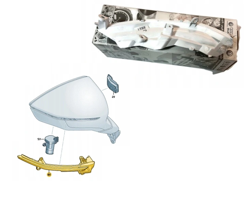 Lampa semnalizare oglinda CUPRA FORMENTOR, 07.2020-06.2024, partea dreapta, original, LED,