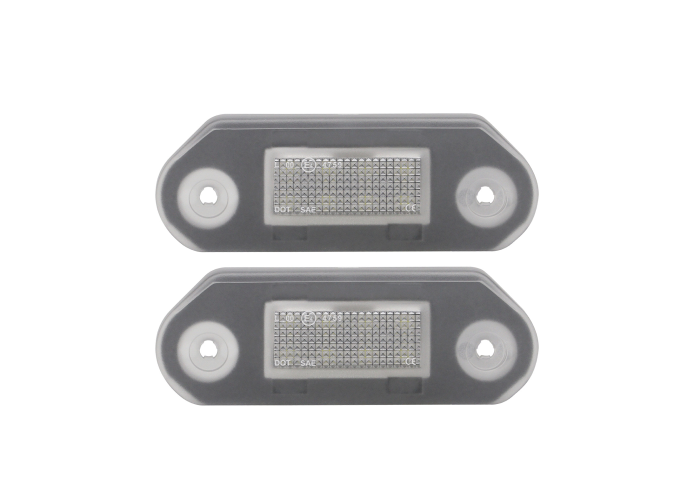 Set 2 buc lampa numar VW GOLF III (1H) (Hatchback), 08.1991-04.1999 Hatchback, partea stanga=dreapta, lentila plastic; LED; TUNING,