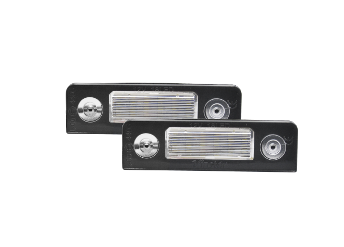 Set 2 buc lampa numar SKODA OCTAVIA II/TOUR II (1Z3/1Z5), 06.2004-12.2012; ROOMSTER/PRAKTIK (5J), 07.2006-04.2010, partea stanga, LED; TUNING,