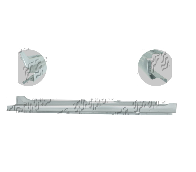 Prag SEAT TOLEDO (NH), 10.2012-; SKODA RAPID (NH), 10.2012-, partea dreapta, KLOKKERHOLM, metal galvanizat,