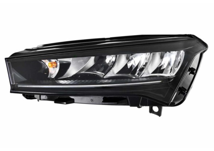 Far SKODA ENYAQ, 02.2021-, partea stanga, HELLA, LED+WY21W; electrical; fara unitate control LED; cu motor; LED; fara the Skoda Crystal Lighting mark,