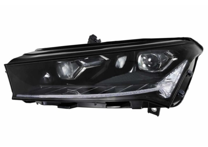 Far SKODA ENYAQ, 02.2021-, partea stanga, HELLA, LED; electrical; fara unitate control LED; cu motor; LED; fara the Skoda Crystal Lighting mark,