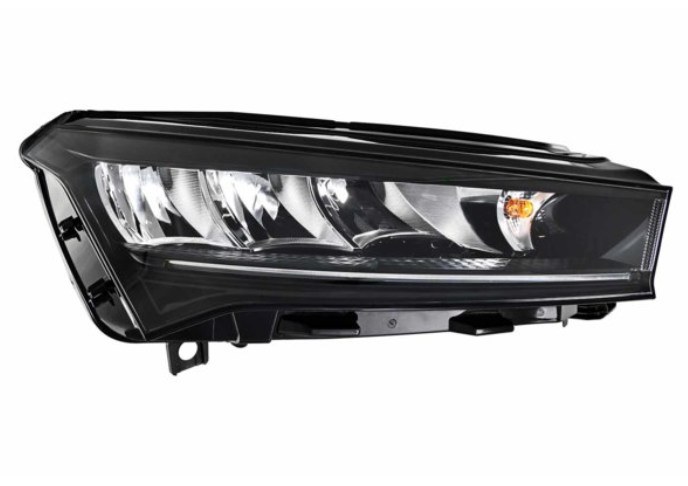 Far SKODA ENYAQ, 02.2021-, partea dreapta, HELLA, LED+WY21W; electrical; fara unitate control LED; cu motor; LED; fara the Skoda Crystal Lighting mark,