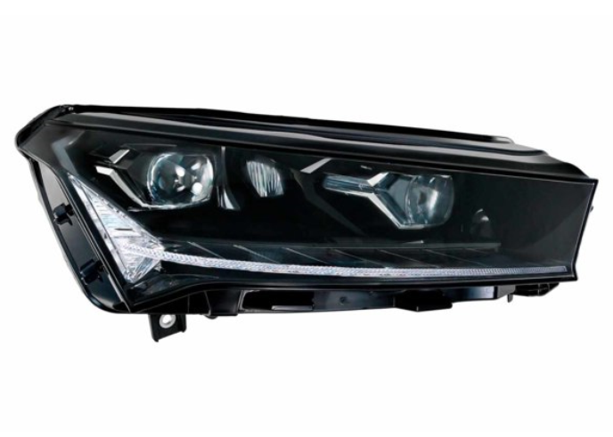 Far SKODA ENYAQ, 02.2021-, partea dreapta, HELLA, LED; electrical; fara unitate control LED; cu motor; LED; fara the Skoda Crystal Lighting mark,