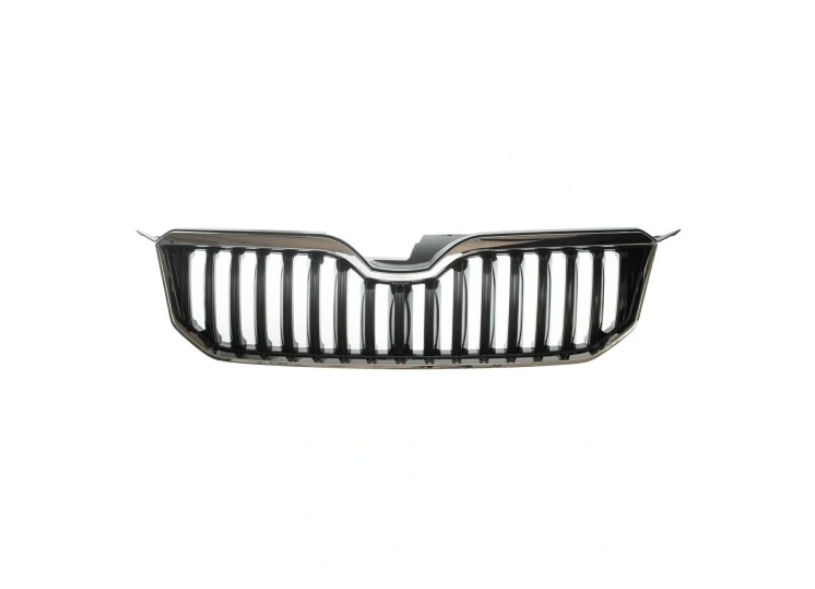 Grila masca fata SKODA YETI (5L), 09.2013-, crom/negru,