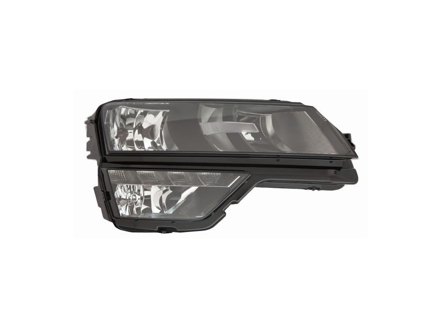 Far SKODA KAROQ, 08.2017-04.2022, partea dreapta, DEPO, fara fog light; cu LED daytime running light; H1+H7+PY24W+W5W; electrical; fara unitate control LED; cu motor; halogen; cu 5 functii,