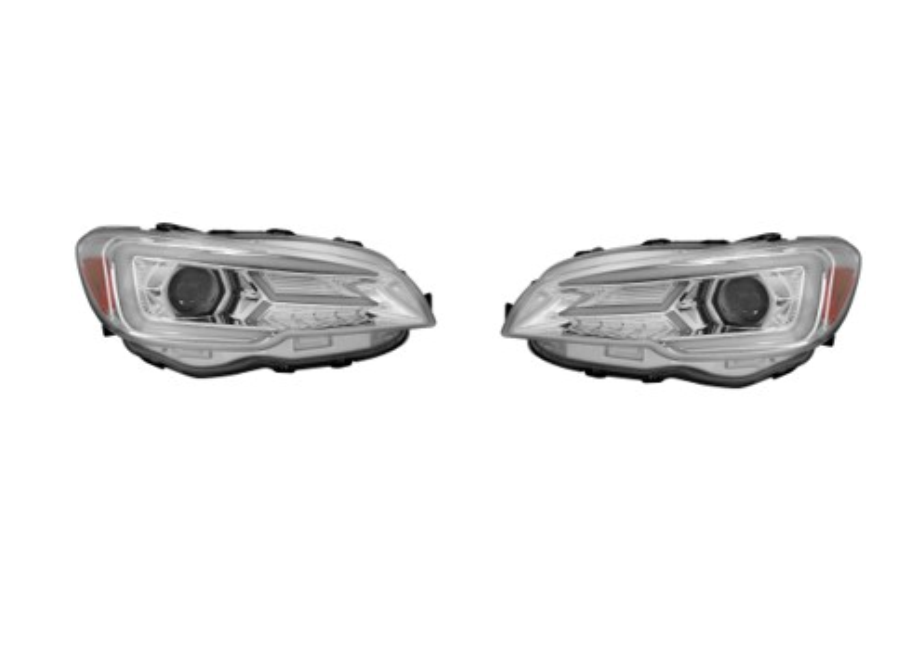 Set faruri tuning SUBARU WRX/STI (GP/GJ), 01.2014-2021, dynamic indicator; H9; crom, transparent; TUNING; halogen,