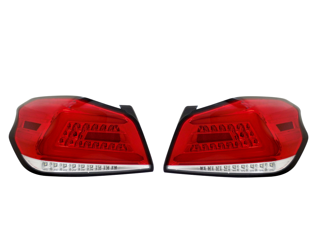 Set stopuri, lampa spate SUBARU WRX/STI (GP/GJ), 01.2014-2019, partea stanga, dynamic indicator; LED; rosu, transparent; TUNING,
