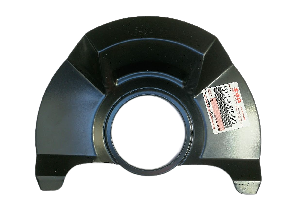 Protectie stropire disc frana fata SUBARU JUSTY (G3X), 09.2003-; SUZUKI IGNIS (FH), 09.2003-12.07; WAGON R+ (MM), 06.2004, partea stanga=dreapta, metal galvanizat, OE : 5532184E10,