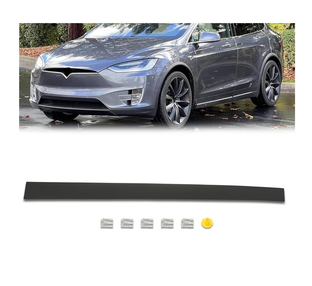 Bandou usa fata TESLA MODEL X, 11.2015-, negru, texturat; usa fata,