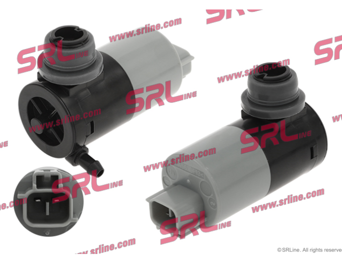Pompa spalator TOYOTA AURIS (E18), 01.2013-08.2015; AVENSIS (T27), 2008-07.2015; AYGO, 06.2014-12.2022; COROLLA (E14/E15), 03.2007-2013, SRLine, Pompa mono,