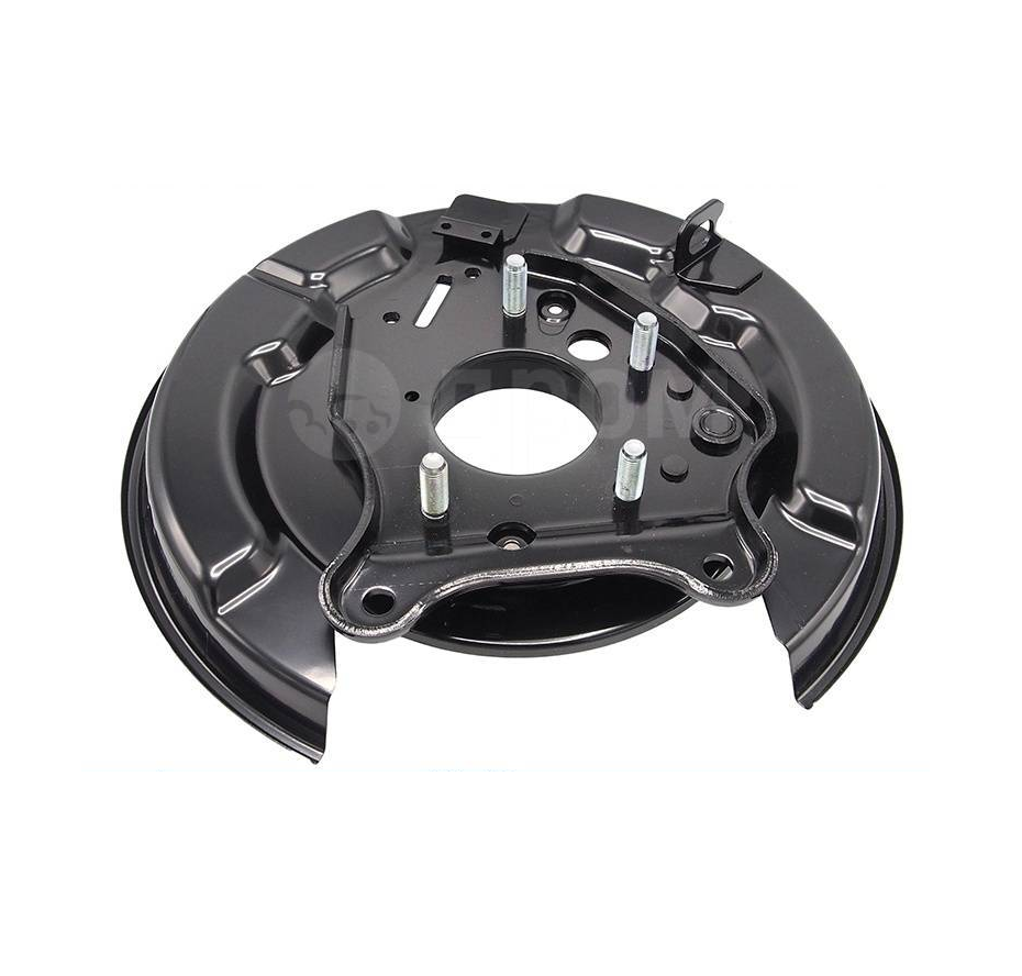 Protectie stropire disc frana spate TOYOTA LAND CRUISER (FJ100), 01.1998-11.2007, partea dreapta, metal; cu bolt, OE : 4650360110; 46503-60110,