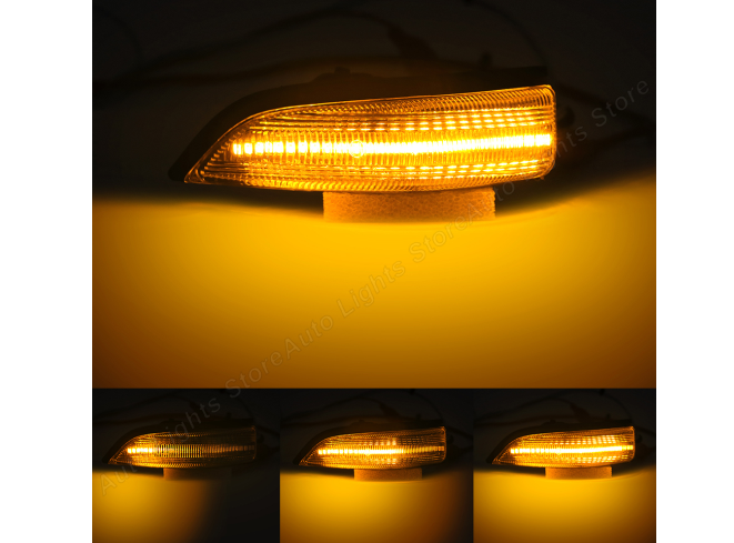 Set lampa semnalizare laterala TOYOTA CAMRY (XV50), 09.2011-07.2017; CAMRY (XV70), 07.2017-2019; YARIS (XP130), 03.2011-07.2014; YARIS, 07.2014-12.2020, dynamic indicator; LED; transparent; TUNING,