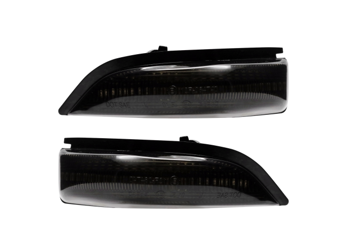 Set lampa semnalizare laterala TOYOTA CAMRY (XV50), 09.2011-07.2017; CAMRY (XV70), 07.2017-2019; YARIS (XP130), 03.2011-07.2014; YARIS, 07.2014-12.2020, dynamic indicator; LED; fumuriu; TUNING,