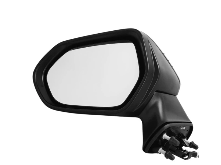 Oglinda usa exterioara TOYOTA COROLLA (E210), 07.2018-, partea stanga, reglare electrica; carcasa neagra, grunduit; cu incalzire; sticla convexa; sticla crom; 7 gauri / 6 pini; cu LED indicator,