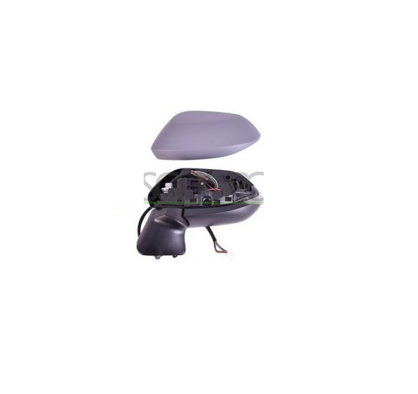 Oglinda usa exterioara TOYOTA COROLLA (E210), 07.2018-, partea stanga, reglare electrica; grunduit; cu incalzire; sticla convexa; sticla crom; pliabila electric; 11 gauri / 9 pini; cu LED indicator; cu functie asistenta laterala,