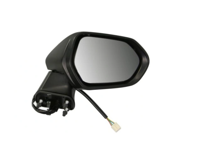 Oglinda usa exterioara TOYOTA COROLLA (E210), 07.2018-, partea dreapta, reglare electrica; carcasa neagra, grunduit; sticla convexa; sticla crom; 7 gauri / 5 pini; cu LED indicator,