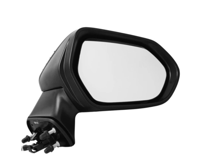 Oglinda usa exterioara TOYOTA COROLLA (E210), 07.2018-, partea dreapta, reglare electrica; carcasa neagra, grunduit; cu incalzire; sticla convexa; sticla crom; 7 gauri / 6 pini; cu LED indicator,