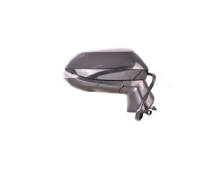 Oglinda usa exterioara TOYOTA COROLLA (E210), 07.2018-, partea dreapta, reglare electrica; carcasa neagra, grunduit; cu incalzire; sticla convexa; sticla crom; 11 gauri / 7 pini; cu LED indicator; cu functie asistenta laterala,