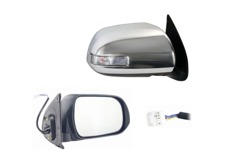 Oglinda usa exterioara TOYOTA HILUX (N70), 01.2012-06.2016, partea dreapta, View Max, reglare electrica; cromat housing; sticla convexa; sticla crom; 10 gauri / 5 pini; cu semnalizare,