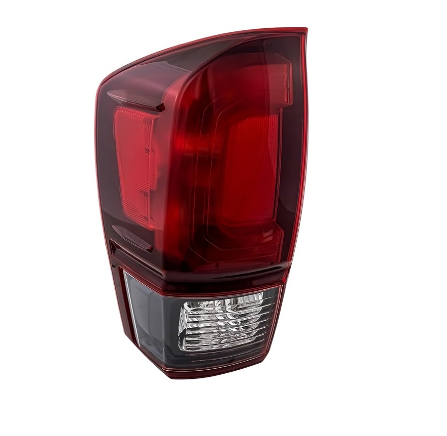Lampa spate TOYOTA TACOMA, 08.2015-2019, partea stanga, Type= USA; P27/7W+P27W+W16W; negru-rosu; cu soclu bec; Omologare SAE,