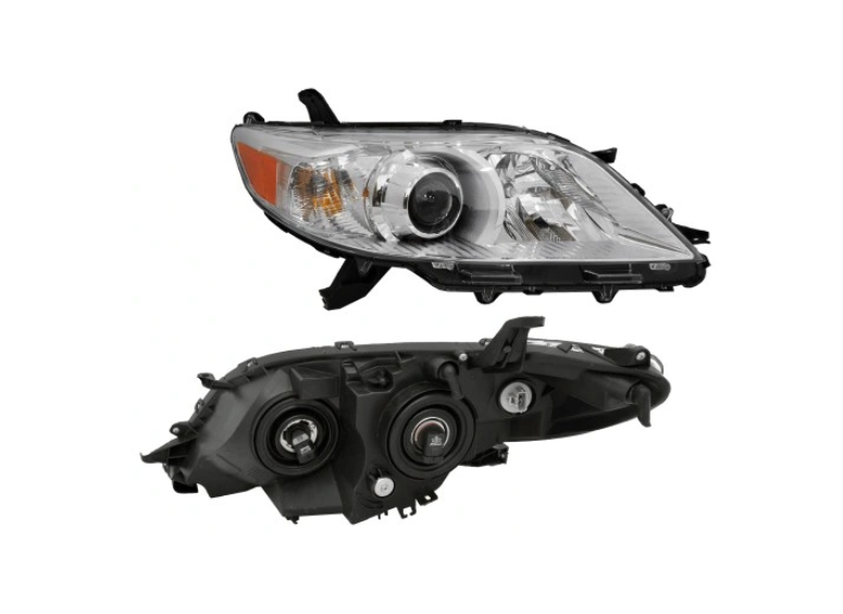 Far TOYOTA SIENNA, 01.2010-2020, model : LE, Limited, Standard, XLE, partea dreapta, fara day running lumini; Type= USA; H11+HB3+PY27/7W; manual; silver; halogen,