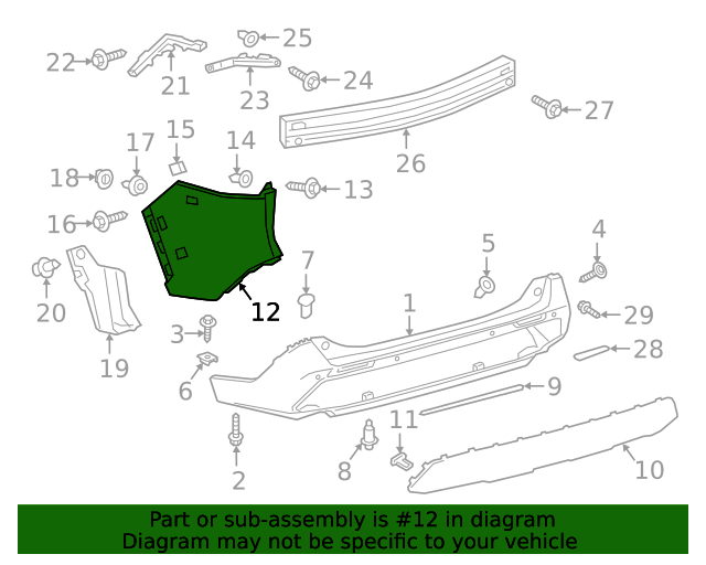 Flasc bara spate TOYOTA RAV4 (XA50), 04.2018-, partea dreapta, grunduit, de vopsit; cu gauri pt. ornamente,