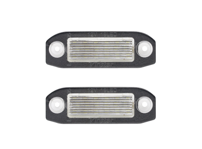 Set 2 buc lampa numar spate VOLVO C70 (M), 03.2006-2013; S40/V50 (MS/MW), 2003-2012; S60/V60 (Y20), 04.2010-2015; S80, 2004-2015; V70 (BW), 03.2007-2010; XC60, 2010-2017; XC70 (BW), 03.2007-2016; XC90 (C_/P28), 2006-2016, partea stanga, LED; TUNING,
