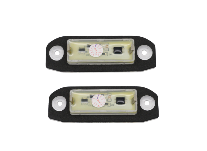 Set 2 buc lampa numar spate VOLVO C70 (M), 03.2006-2013; S40/V50 (MS/MW), 2003-2012; S60/V60 (Y20), 04.2010-2015; S80, 2004-2015; V70 (BW), 03.2007-2010; XC60, 2010-2017; XC70 (BW), 03.2007-2016; XC90 (C_/P28), 2006-2016, partea stanga, LED; TUNING,