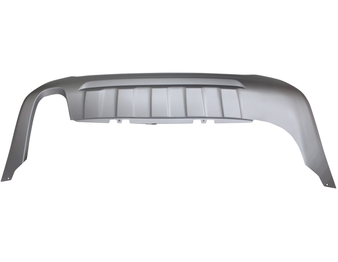 Spoiler bara spate spate VOLVO S60/V60 (Y20), 04.2010-05.2013, silver; cu gaura evacuare pe stanga; TUNING,