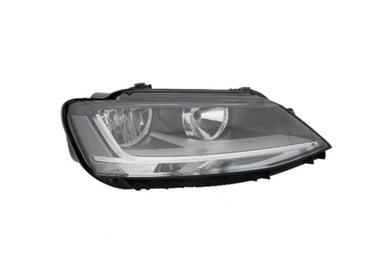 Far VW JETTA (1B), 07.2010-, partea dreapta, DEPO, cu LED daytime running light; H7+H7; electrical; cu motor; halogen,