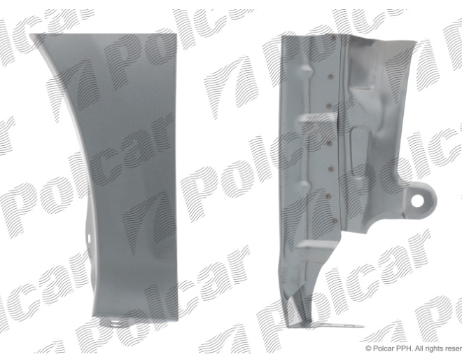 Segment aripa fata fata VW GOLF VI (5K), 10.2008-, partea stanga, KLOKKERHOLM, spre spate; metal galvanizat,