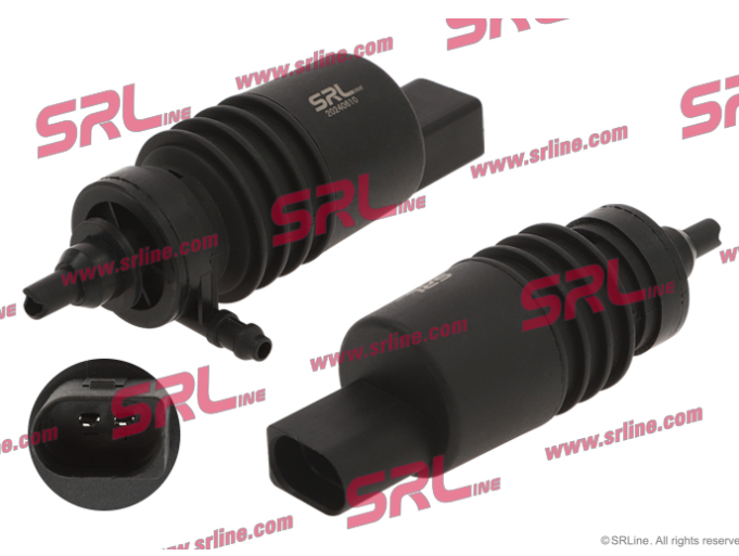 Pompa spalator fata AUDI A2 A3 A4 A6 TT, BMW, CHRYSLER, DODGE, HONDA, JEEP, LAND ROVER, MERCEDES, PORSCHE RAM SEAT SKODA SUZUKI VW, SRLine, Pompa mono,