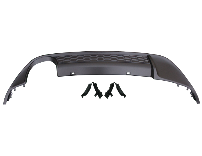 Set 3 buc. spoiler bara spate spate VW GOLF VII (5K), 10.2012-, negru; cu iesiri evacuare dubla; TUNING,