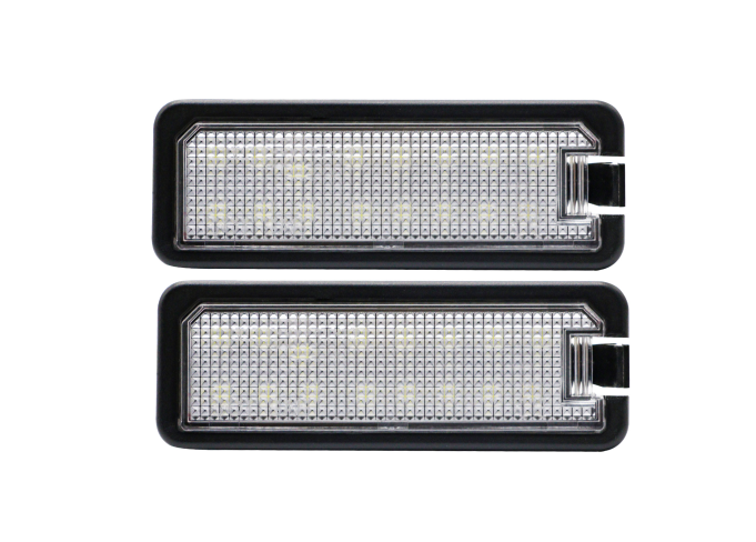 Set 2 buc lampa numar spate VW Amarok (N817), Arteon, Beetle (5C1), CC (358), Crafter; EOS (1F), Fox (5Z1), Golf V/VI/VII (1K/5K), Jetta/Golf Kombi (1K5/1KM), Passat (B7/B8), Phaeton (3D2), Polo (6R), Scirocco (1K8), T-Roc, stanga, LED; TUNING,